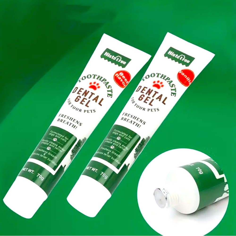 Pet Oral Cleaning Set, Cat and Dog Toothbrush Toothpaste